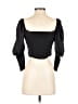 Unbranded Black 3/4 Sleeve Blouse Size S - photo 2