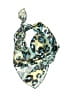 Unbranded 100% Polyester Animal Print Teal Scarf One size - photo 1
