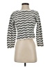 Black Market Chevron-herringbone Black Gray Long Sleeve Top Size 4 (estimated) - photo 1