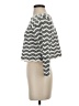 Black Market Chevron-herringbone Black Gray Long Sleeve Top Size 4 (estimated) - photo 5
