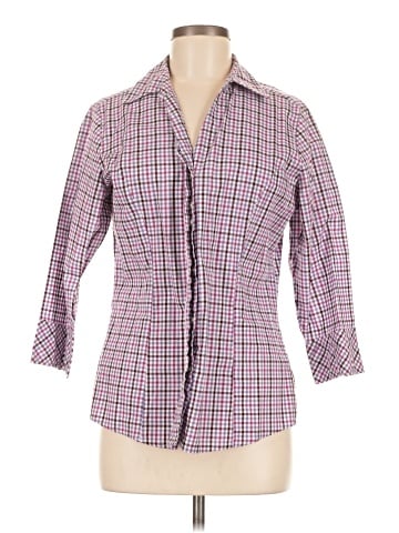 Riders by Lee 3/4 Sleeve Button-Down Shirt (view 1)