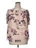 K. Jordan Pink Short Sleeve Blouse Size XL - photo 1