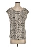 Express Print Gray Short Sleeve Top Size S - photo 1