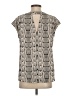 Express Print Gray Short Sleeve Top Size S - photo 2