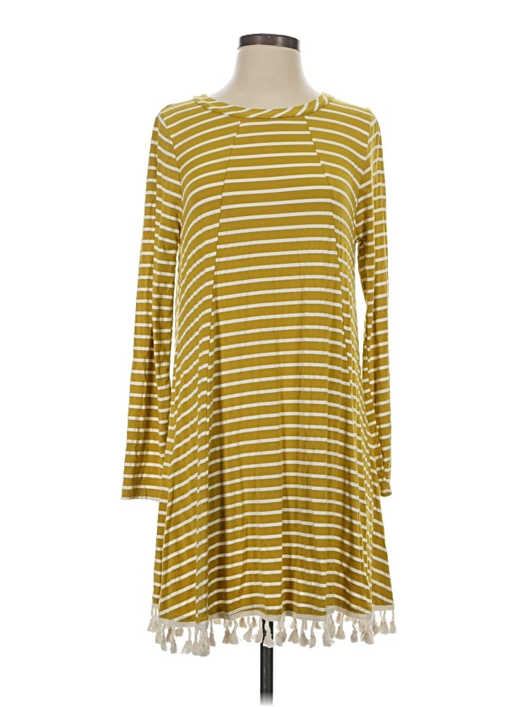 Pre-owned Kori America Casual Dress In Yellow