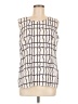 Anne Klein 100% Polyester Ivory Sleeveless Blouse Size M - photo 1