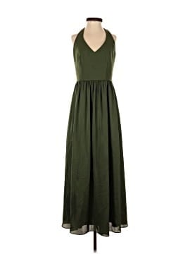green emerald velvet dress Vero Dress In Olive Green Doppio Satin