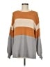 618 Color Block Orange Pullover Sweater Size M - photo 1