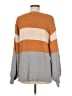 618 Color Block Orange Pullover Sweater Size M - photo 2