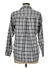 Grayson 100% Cotton Plaid Gray Long Sleeve Blouse Size Med (3) - photo 2