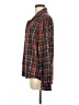 LUXE Plaid Red Long Sleeve Button-Down Shirt Size M - photo 5