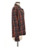 LUXE Plaid Red Long Sleeve Button-Down Shirt Size M - photo 4