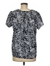 Hilary Radley Blue Short Sleeve Blouse Size M - photo 2
