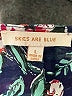 Skies Are Blue 100% Polyester Floral Black 3/4 Sleeve Blouse Size L - photo 6