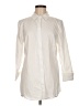 Chico's 100% Cotton Ivory 3/4 Sleeve Button-Down Shirt Size Med (1) - photo 1