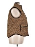 J.Crew 100% Polyester Animal Print Gold Vest Size 2X - photo 4