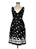Democracy 100% Polyester Polka Dots Black Cocktail Dress Size 6 - photo 1