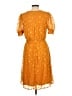 NY Collection 100% Polyester Polka Dots Orange Casual Dress Size L - photo 2