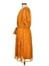 NY Collection 100% Polyester Polka Dots Orange Casual Dress Size L - photo 5
