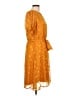 NY Collection 100% Polyester Polka Dots Orange Casual Dress Size L - photo 4