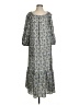 Max Studio Paisley Gray White Casual Dress Size S - photo 1