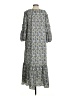 Max Studio Paisley Gray White Casual Dress Size S - photo 2