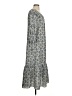 Max Studio Paisley Gray White Casual Dress Size S - photo 4