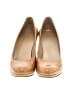 Stuart Weitzman Tan Gold Heels Size 8 - photo 2