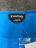 Bebe 100% Polyester Blue Short Sleeve Blouse Size S - photo 7