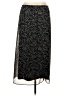 PASSPORTS 100% Polyester Graphic Black Formal Skirt Size S - photo 2