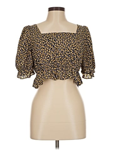 Pieces 3/4 Sleeve Blouse (view 1)