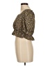 Pieces 100% Polyester Gold 3/4 Sleeve Blouse Size M - photo 5