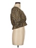 Pieces 100% Polyester Gold 3/4 Sleeve Blouse Size M - photo 4