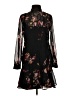 Reiss 100% Polyester Floral Black Cocktail Dress Size 6 - photo 1