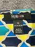 Style&Co 100% Polyester Argyle Teal Long Sleeve Blouse Size XL - photo 7