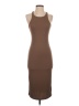 Final Touch Solid Brown Casual Dress Size S - photo 1