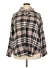American Eagle Outfitters Plaid Brown Coat Size XXL - photo 1