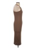 Final Touch Solid Brown Casual Dress Size S - photo 4