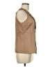 Madison 100% Cotton Tan Sleeveless Blouse Size M - photo 4