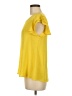Ups & Downs 100% Polyester Yellow Short Sleeve Top Size M - photo 5