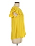 Ups & Downs 100% Polyester Yellow Short Sleeve Top Size M - photo 4