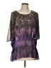 Style&Co 100% Polyester Purple 3/4 Sleeve Blouse Size L - photo 1