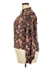Evereve 100% Polyester Paisley Brown Long Sleeve Blouse Size L - photo 5