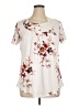 Unbranded Ivory Short Sleeve Blouse Size XL - photo 1