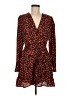 Miami 100% Polyester Print Orange Casual Dress Size M - photo 1