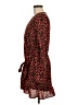 Miami 100% Polyester Print Orange Casual Dress Size M - photo 5