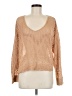 Unbranded 100% Polyester Metallic Tan Pullover Sweater Size M - photo 1