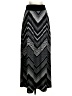 AB Studio Chevron-herringbone Black Formal Skirt Size S - photo 1