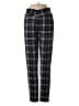 I Believe Plaid Black Casual Pants Size M - photo 1