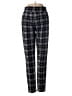 I Believe Plaid Black Casual Pants Size M - photo 2